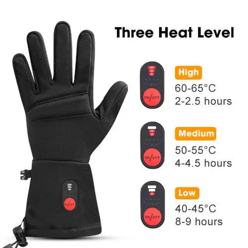 Savior Thunder heated finger glove SHGS18 - black